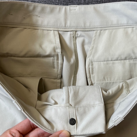 Lululemon Commission Slim Warpstreme Pants - Men's Size 32*27 - Beige - Picture 5 of 12